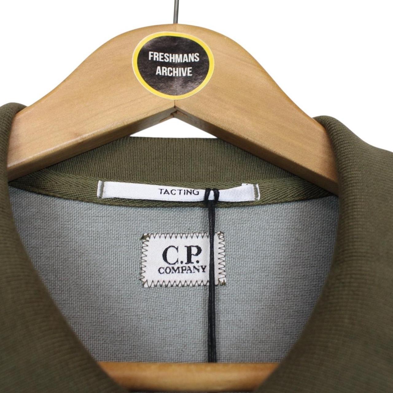 CP Company Khaki Green Short Sleeve Tacting Piquet Polo Shirt