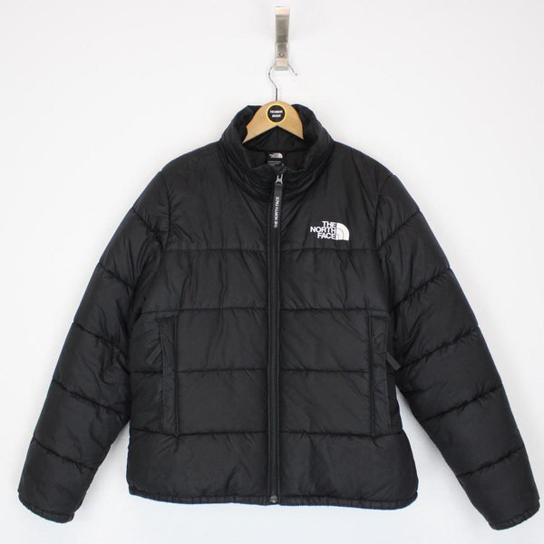 The North Face Retro Black and White Nupste Down Puffer Jacket