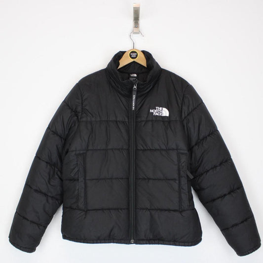 The North Face Retro Black and White Nupste Down Puffer Jacket