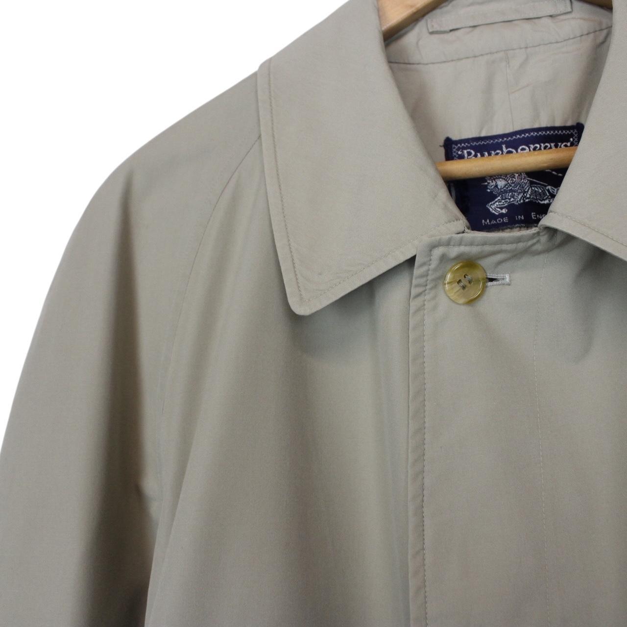 Vintage 90s Burberry Beige Single Breasted Trench Coat