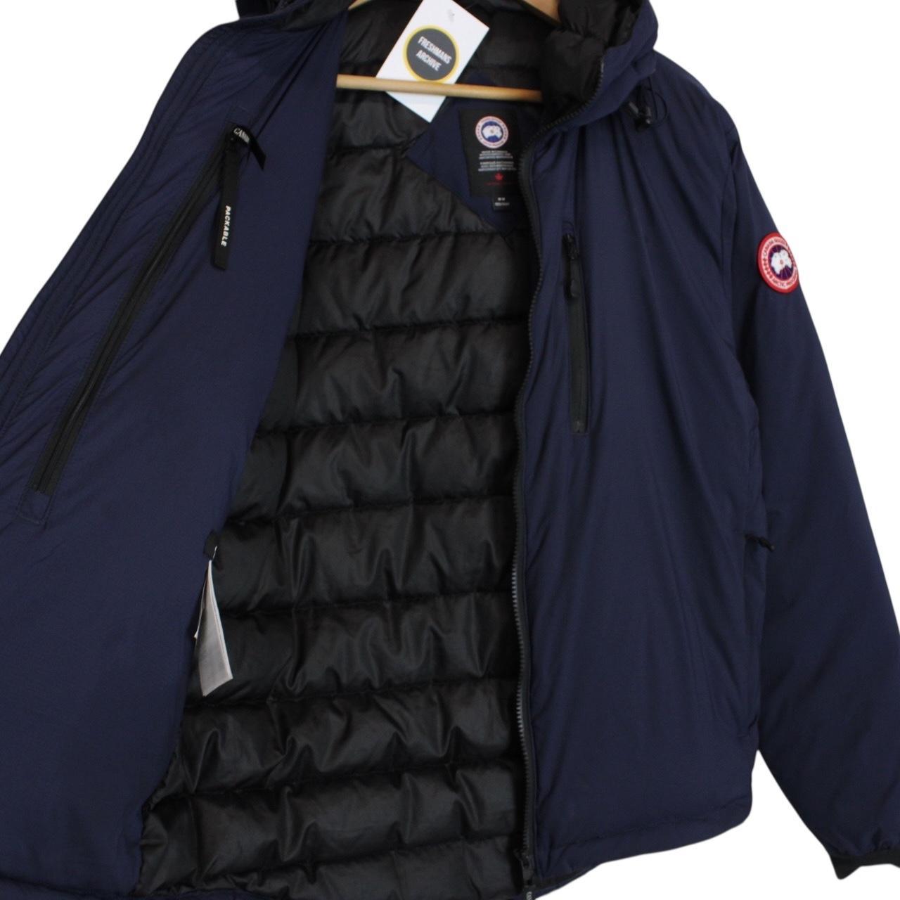 Canada Goose Lodge Hoody Navy Blue Full Zip Down Jacket
