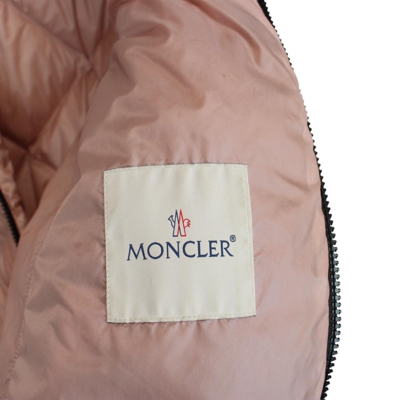 Moncler Oulx Pink Nylon Quilted Hooded Down Puffer Jacket