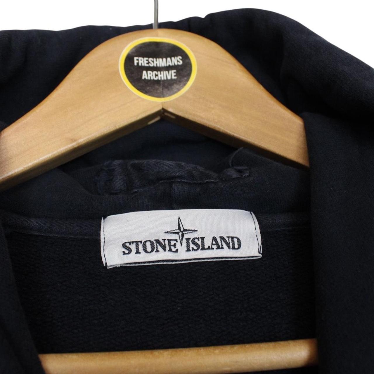 Stone Island AW 2014 Navy Blue Cotton Compass Hoodie Jumper