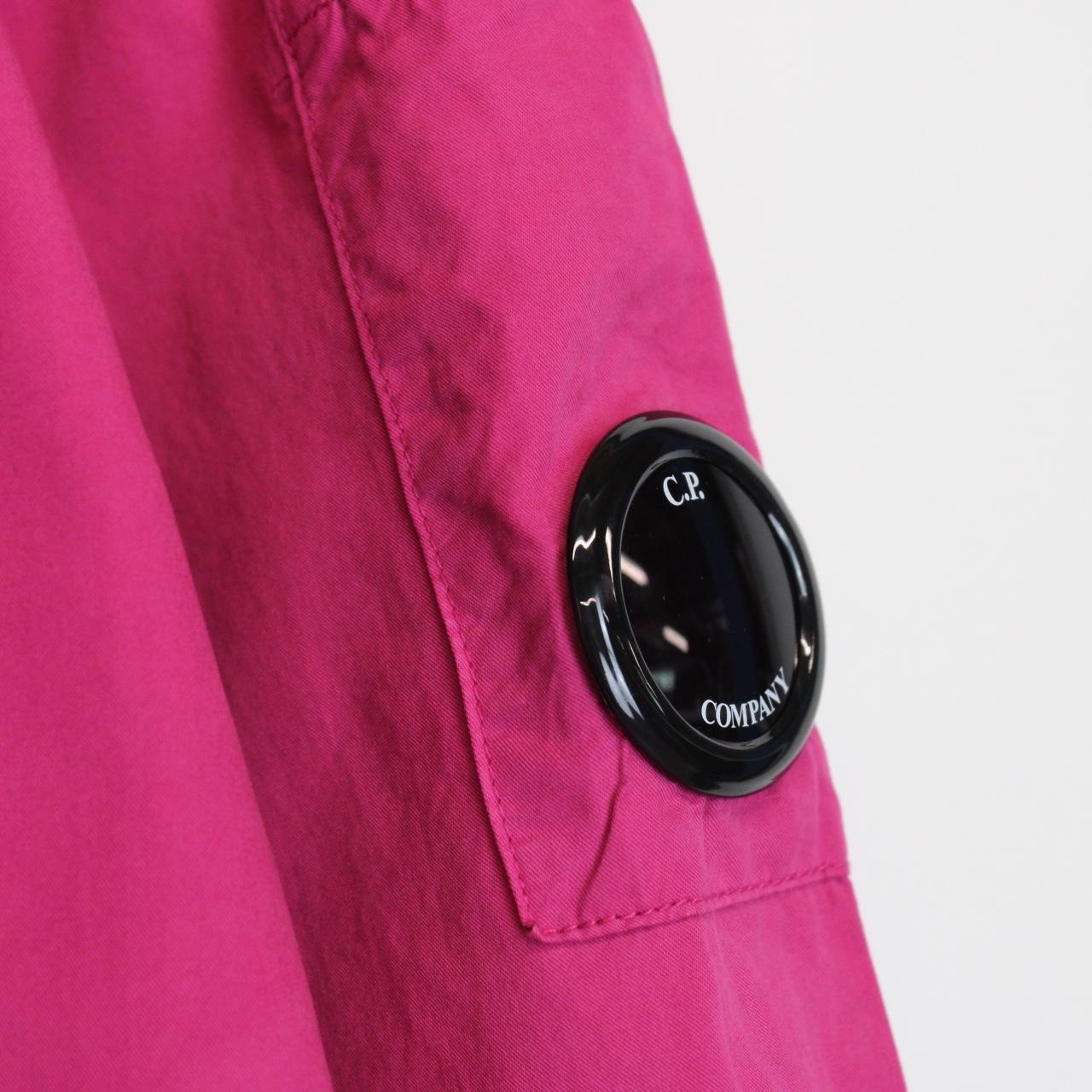 CP Company Pink Full Zip Cotton Lens Overshirt