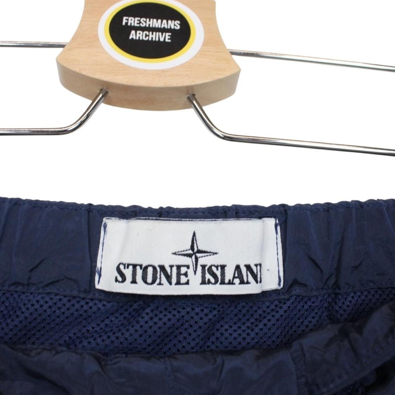 Stone Island SS 2021 Navy Blue Nylon Metal Swim Shorts