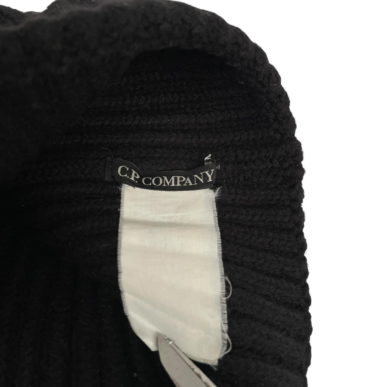 CP Company Black Wool Goggle Beanie Hat