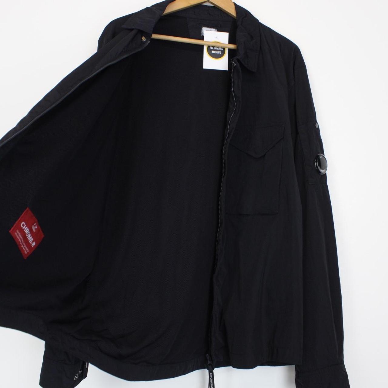 CP Company Navy Blue Chrome-R Lens Nylon Overshirt Jacket