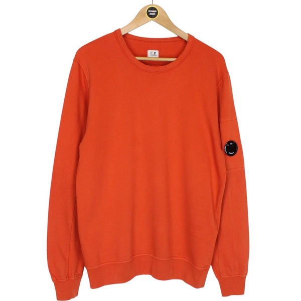 CP Company Orange Goggle Lens Sweatshirt Jumper