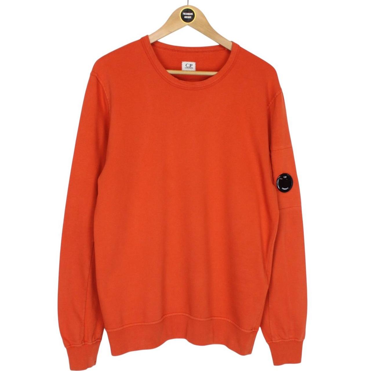 CP Company Orange Goggle Lens Sweatshirt Jumper