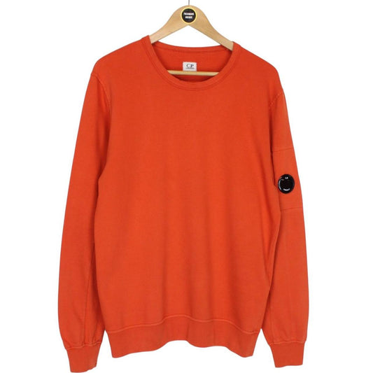 CP Company Orange Goggle Lens Sweatshirt Jumper
