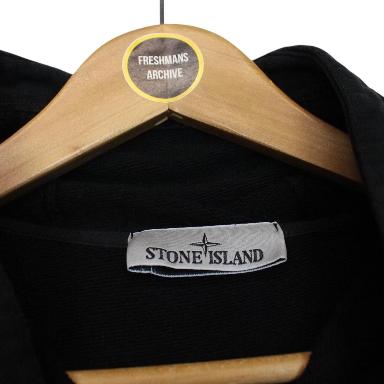 Stone Island AW 2023 Black Cotton Hoodie Jumper