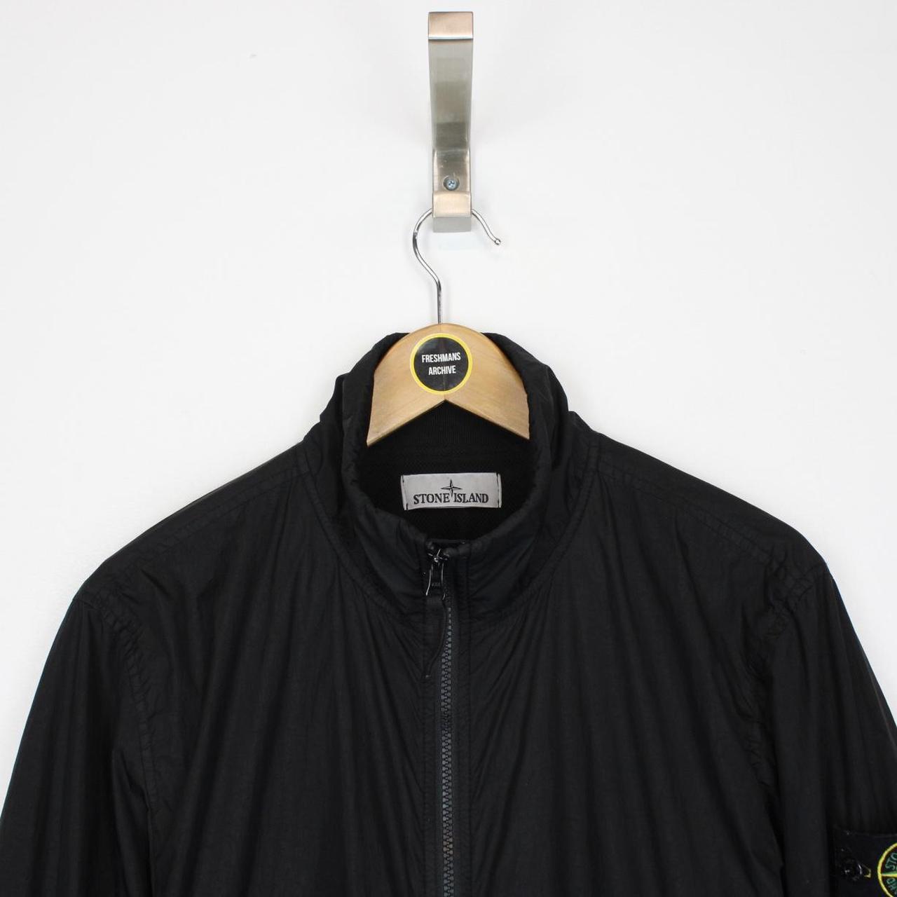 Stone Island SS 2023 Black Garment Dyed Crinkle Reps NY Jacket