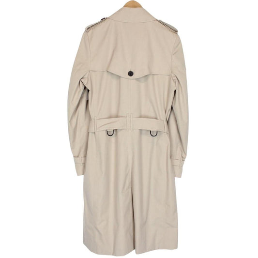 Burberry Beige Nova Check Double Breasted Belted Trench Coat