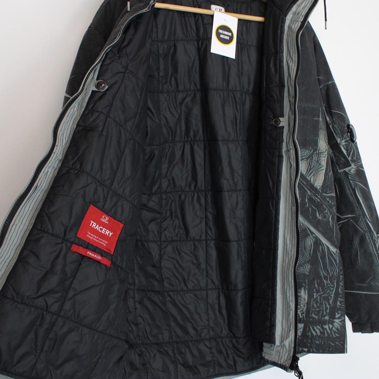 CP Company Black Tracery Full Zip Lens Primaloft Hooded Jacket