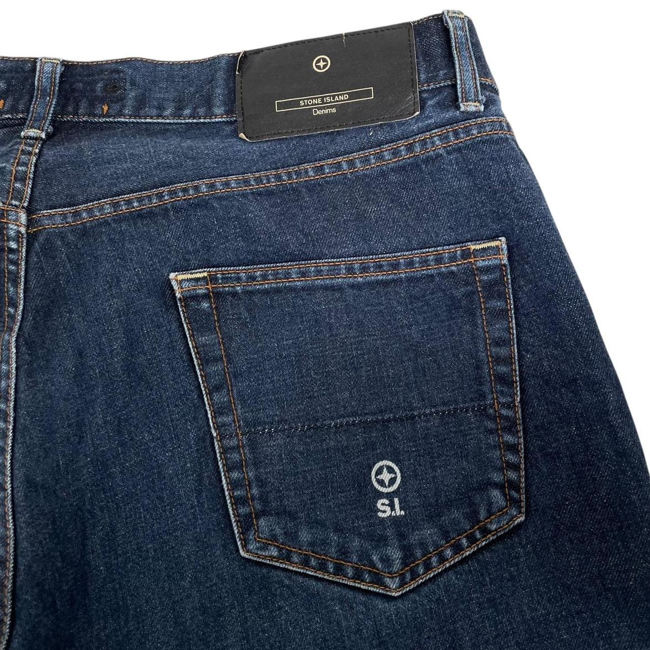 Vintage Stone Island Denims Navy Blue Straight Leg Fit Denim Jeans