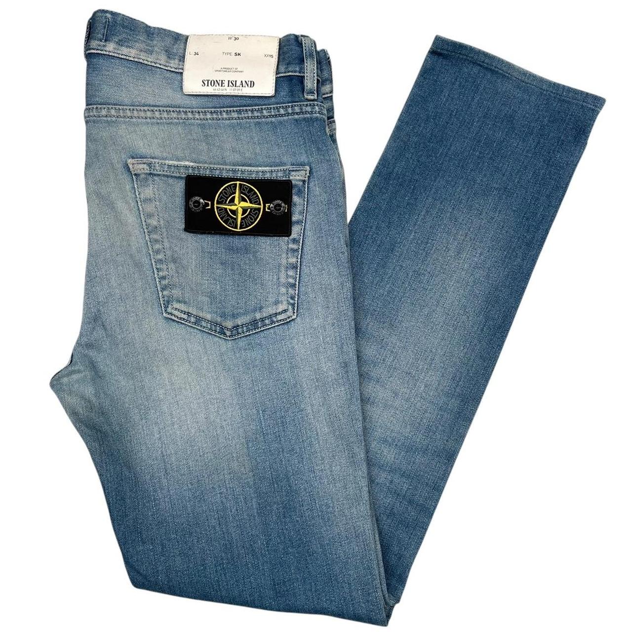 Stone Island SS 2016 Light Blue Skinny Fit Denim Jeans
