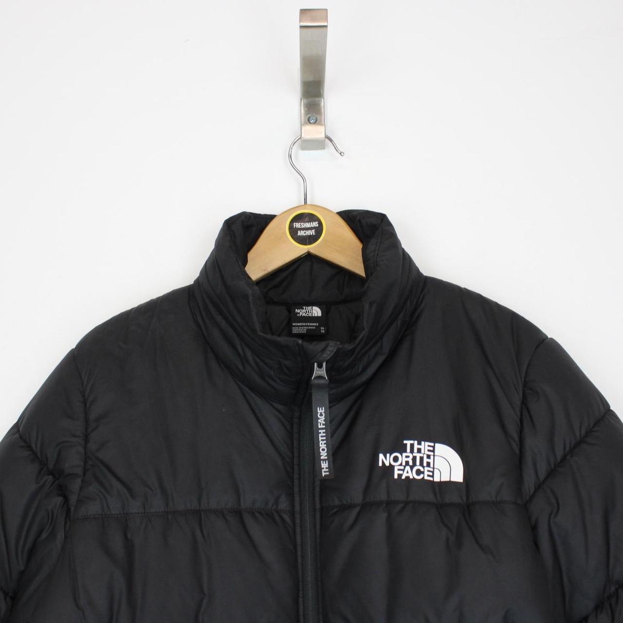 The North Face Retro Black and White Nupste Down Puffer Jacket