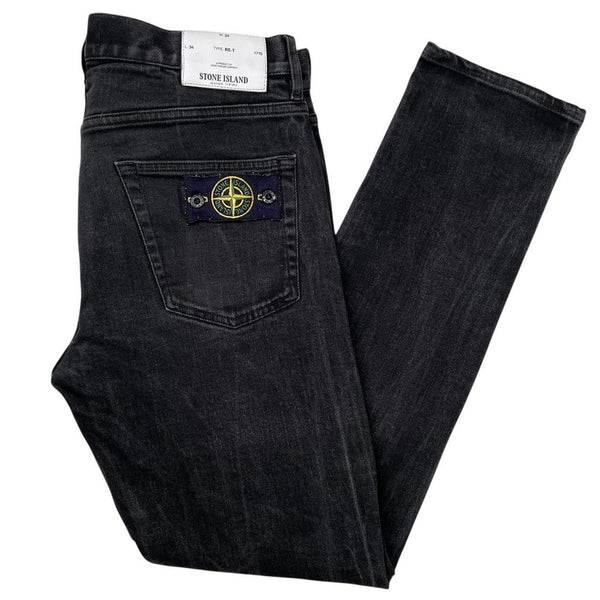 Stone Island SS 2017 Black RE-T Fit Denim Jeans
