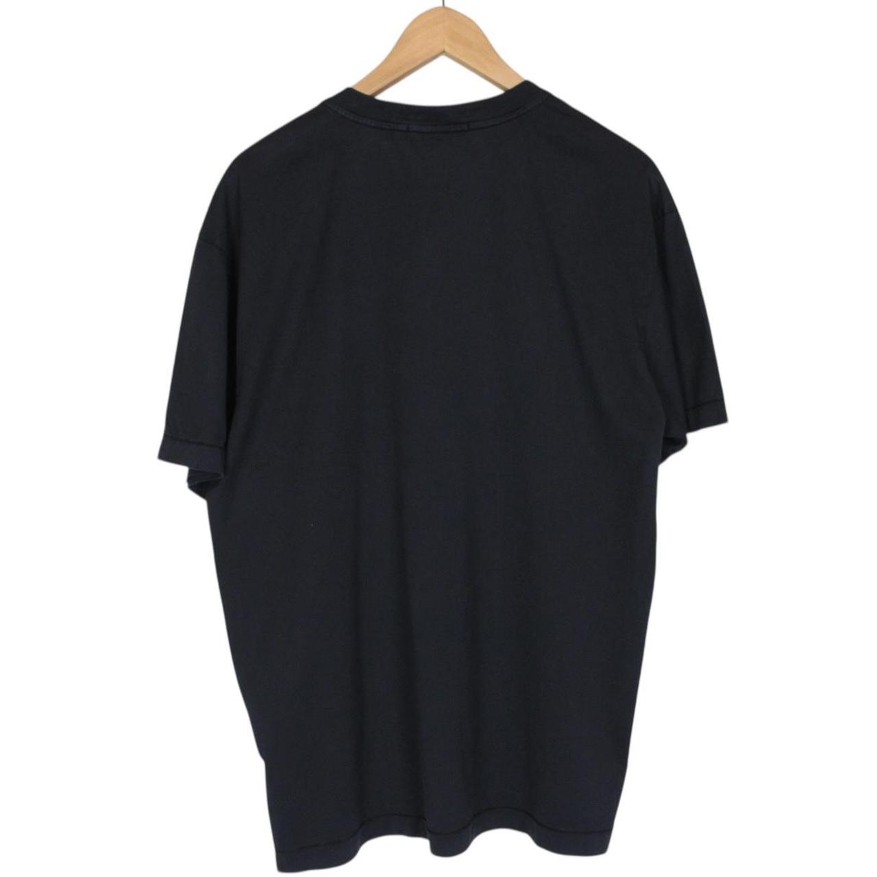 Stone Island Navy Blue Short Sleeve Cotton Compass T-Shirt