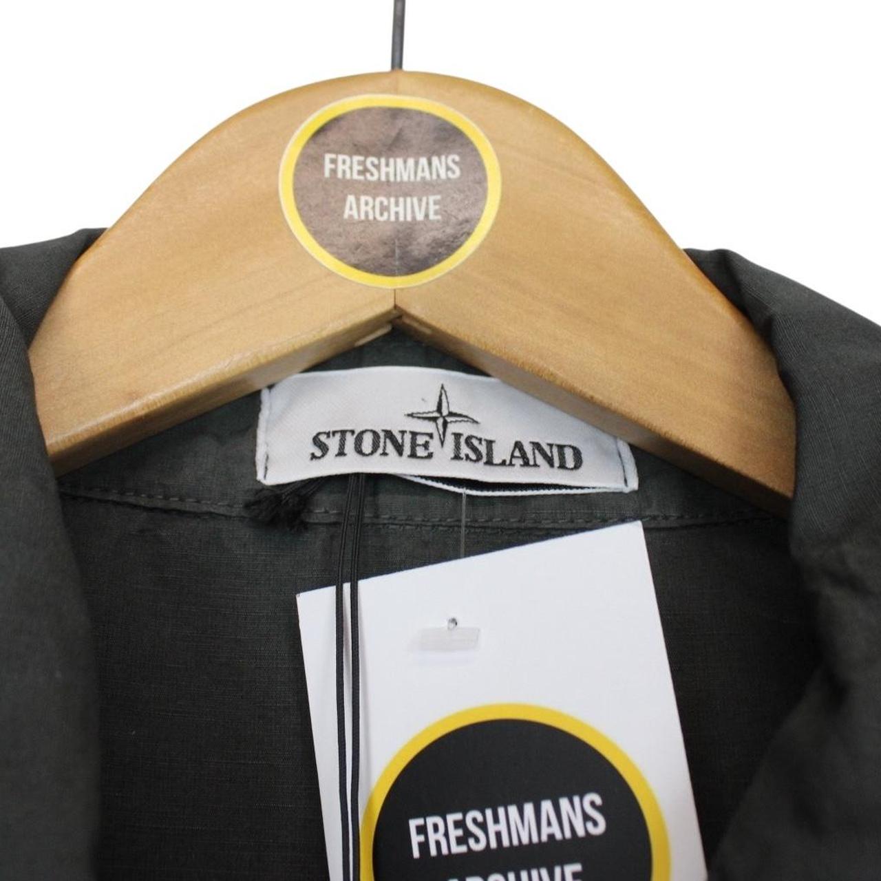 Stone Island SS 2022 Grey Tela Cotone Lino Fiammato-TC Jacket