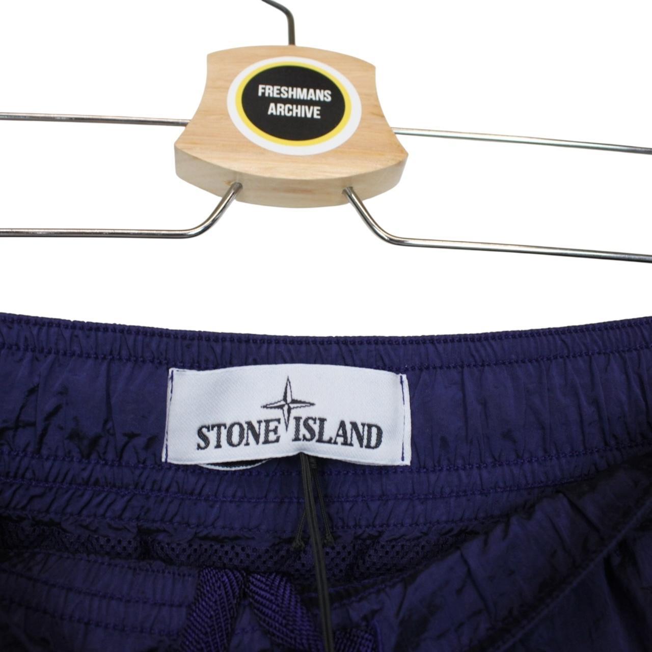 Stone Island SS 2022 Navy Blue Econyl Nylon Metal Swim Shorts