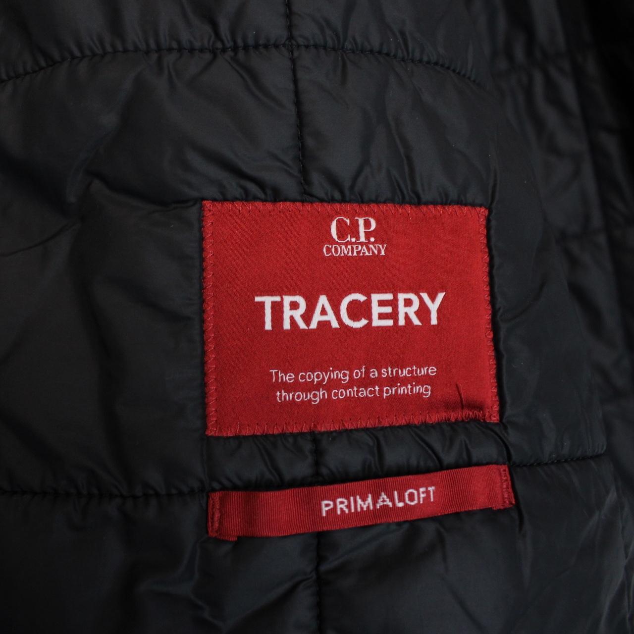 CP Company Black Tracery Full Zip Lens Primaloft Hooded Jacket