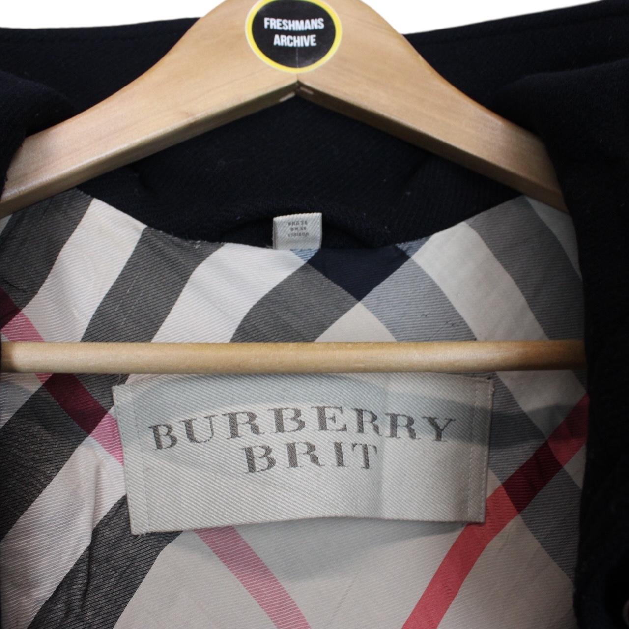 Burberry Brit Black Cashmere Wool Blend Coat