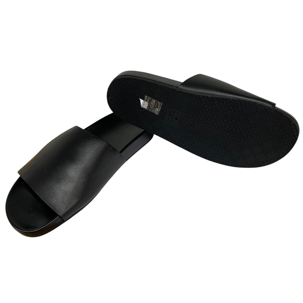 Gucci Black Logo Slides