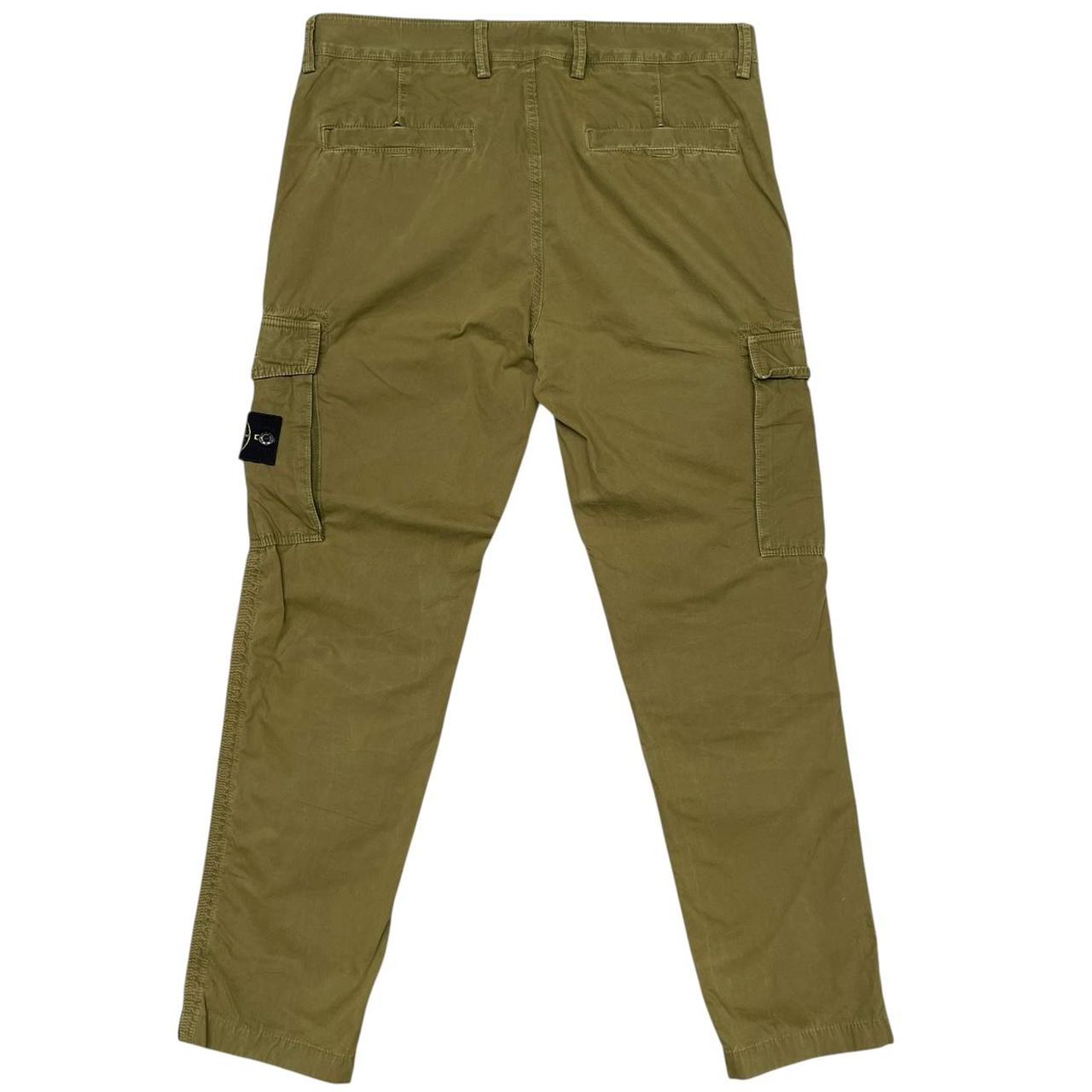 Stone Island SS 2016 Khaki Green Slim Fit Cargo Trousers