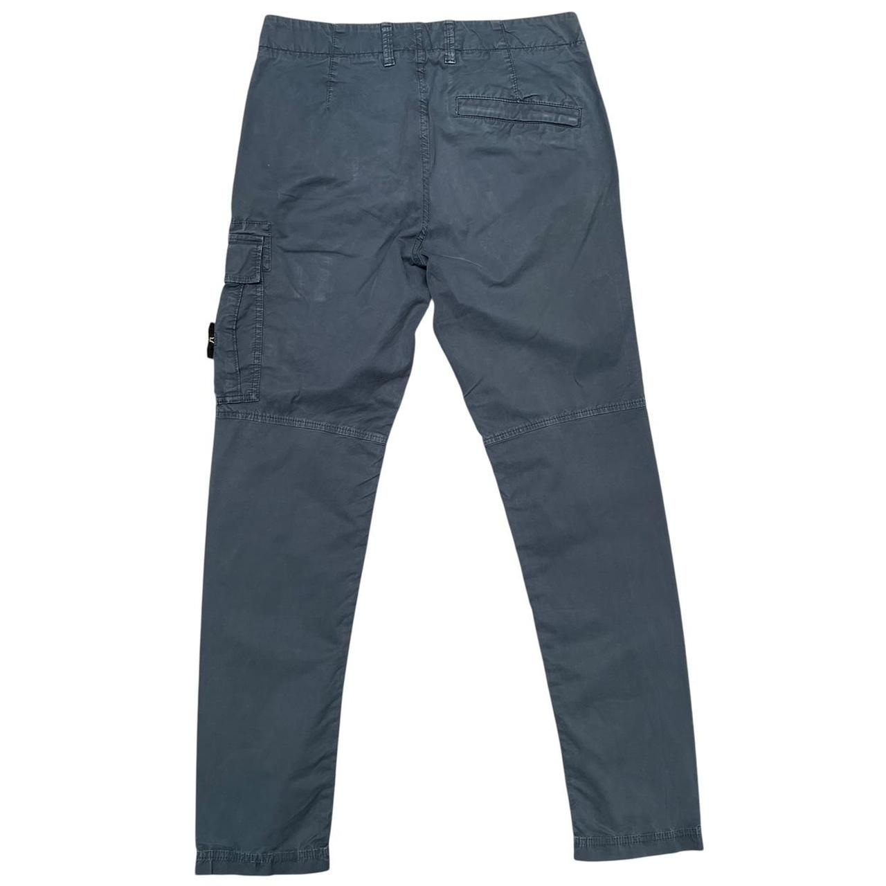 Stone Island SS 2022 Navy Blue Slim Fit Cargo Trousers
