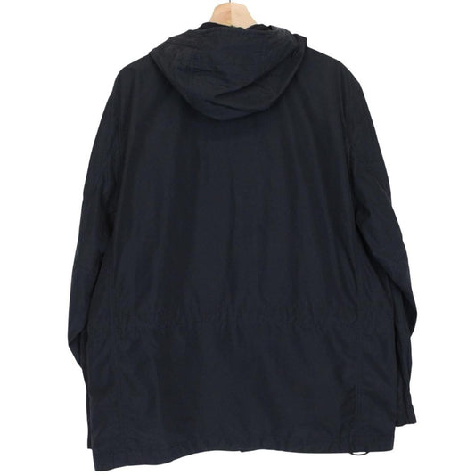 Stone Island SS 2018 Navy Blue Micro Reps Full Zip Parka Jacket
