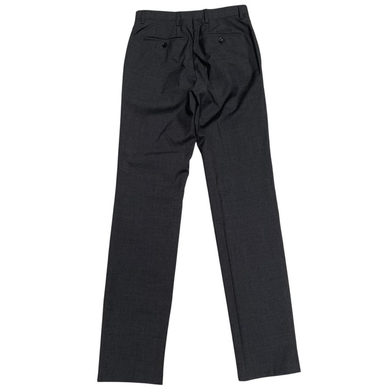 Burberry Dark Grey Virgin Wool Two Piece Tailored Suit