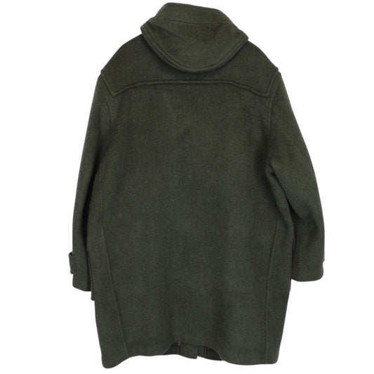 Vintage 90s Burberry Green Nova Check Wool Duffle Coat