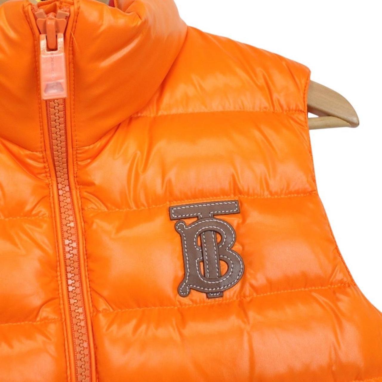 Burberry Orange Nova Icon Stripe Nylon Down Gilet / Bodywarmer