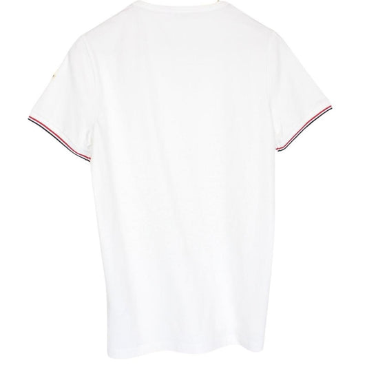 Moncler Maglia White Classic Logo Short Sleeve T-Shirt