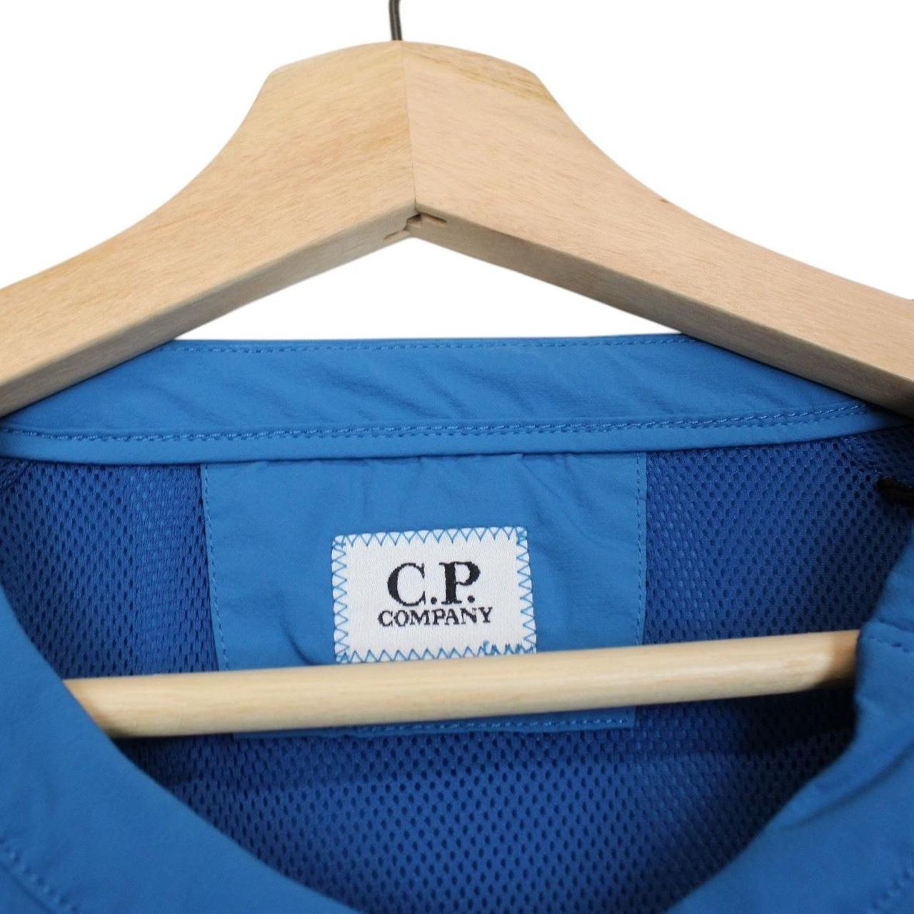 CP Company Blue Nylon Stretch Double Sweatshirt Jumper