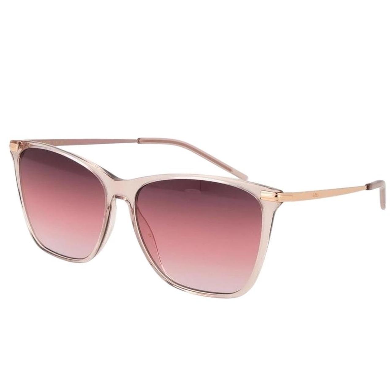 Hugo Boss Pink Gradient Rectangle Lense Sunglasses