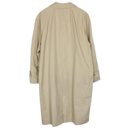 Vintage 90s Burberry Beige Single Breasted Trench Coat