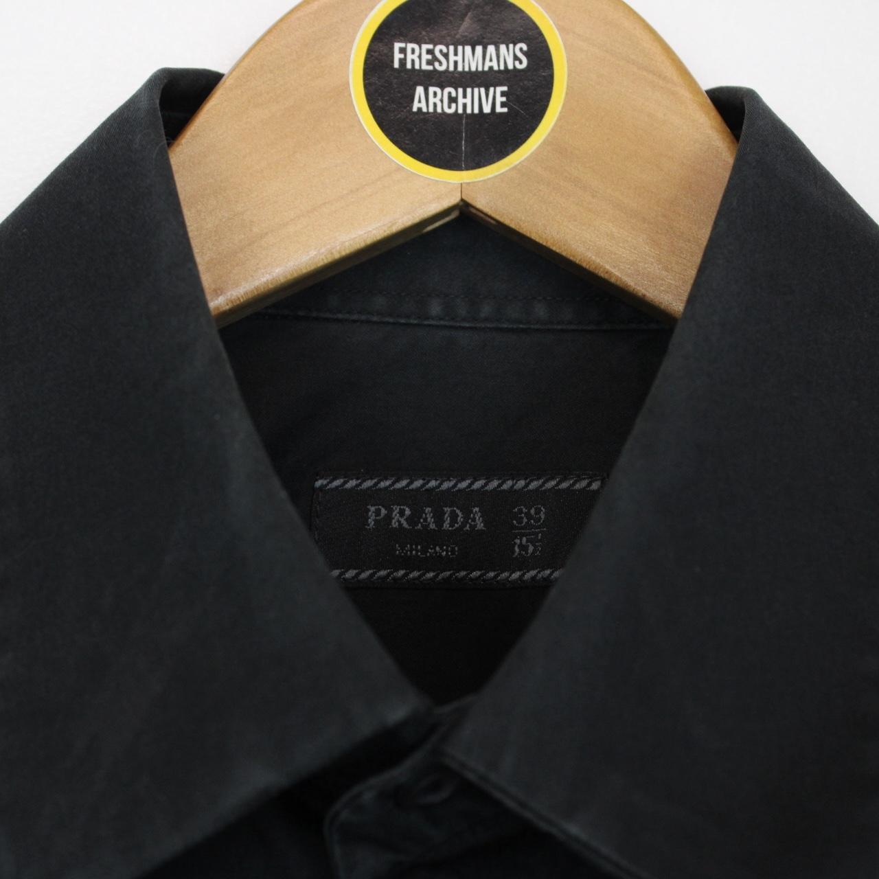 Prada Black Long Sleeve Cotton Shirt