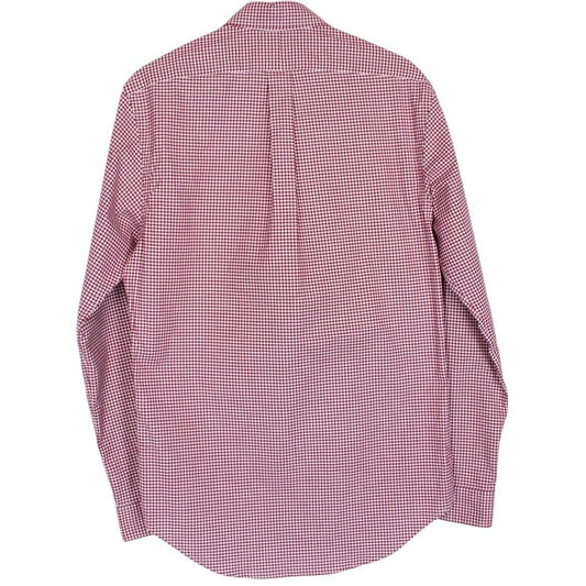 Polo Ralph Lauren Red and White Gingham Check Long Sleeve Cotton Shirt