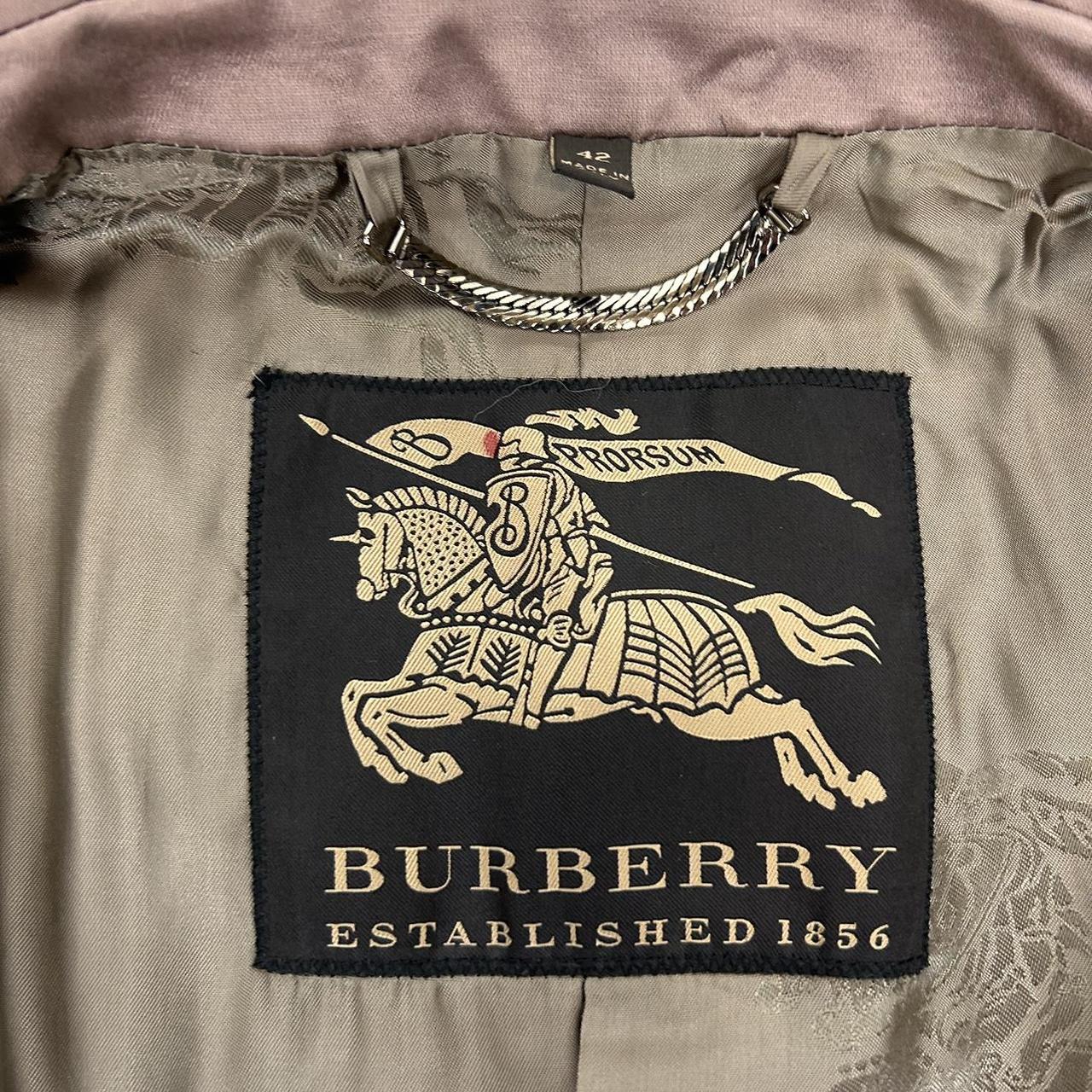Burberry Prorsum Pink Double Breasted Belted Trench Coat