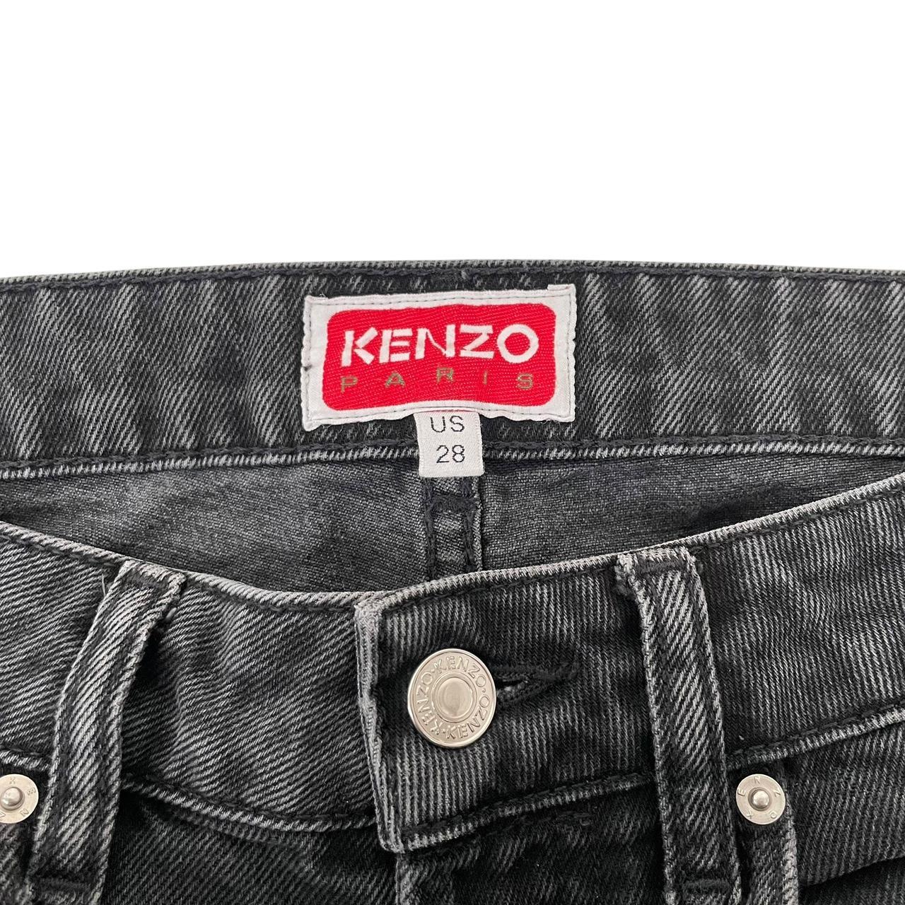Kenzo Bara Dark Grey Slim Fit Denim Jeans