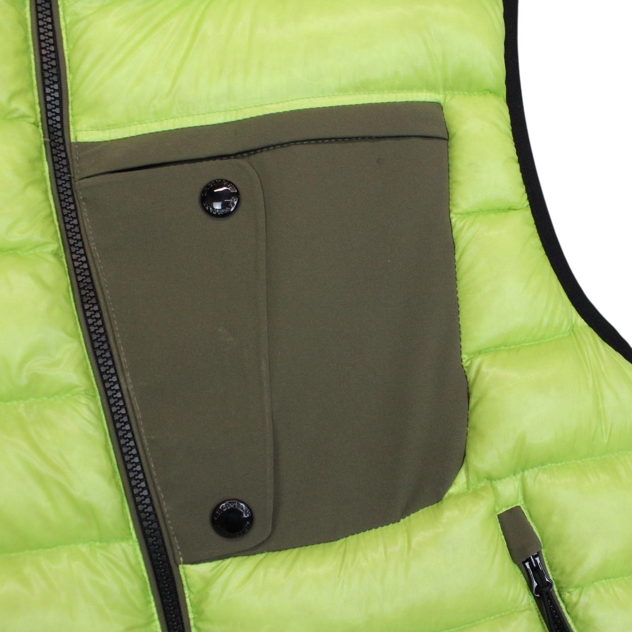 CP Company Lime Green DD Shell Goggle Down Gilet / Bodywarmer