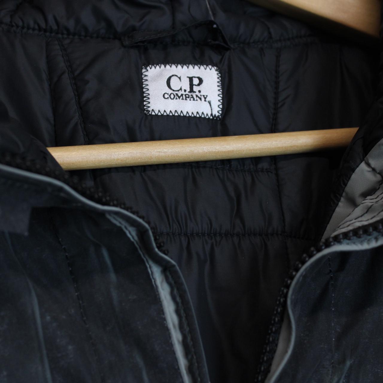 CP Company Black Tracery Full Zip Lens Primaloft Hooded Jacket