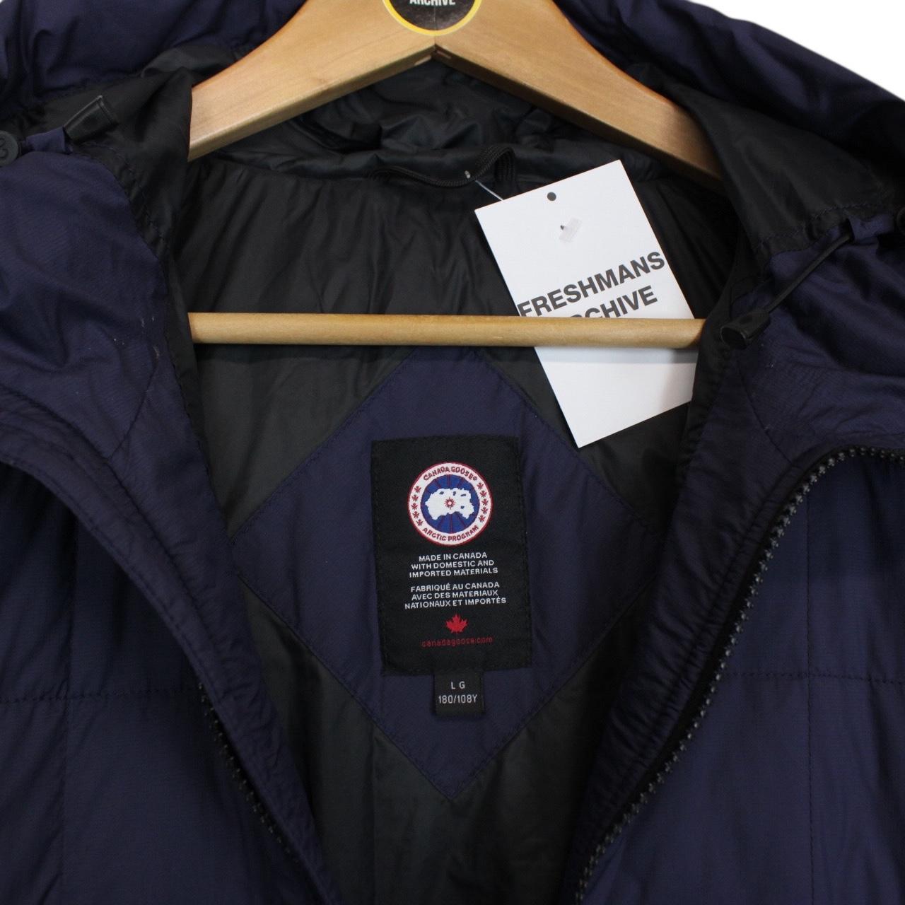 Canada Goose Wilmington Navy Blue Pullover 1/4 Zip Down Jacket