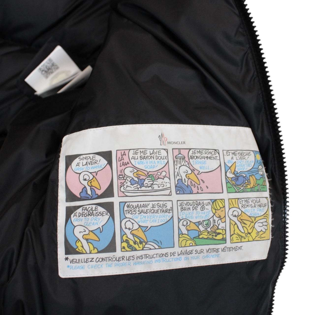 Moncler Black Gallinule Down Fur Hooded Gilet / Bodywarmer