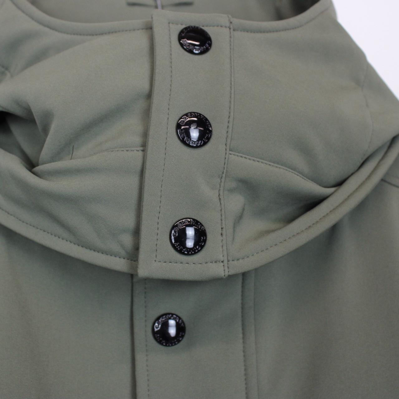 CP Company Military Olive Full Zip 3 Pocket Hooded Soft Shell Goggle Jacket