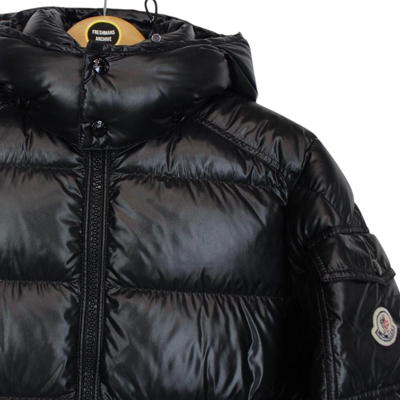 Moncler Maya Black Full Zip Hooded Down Puffer Jacket