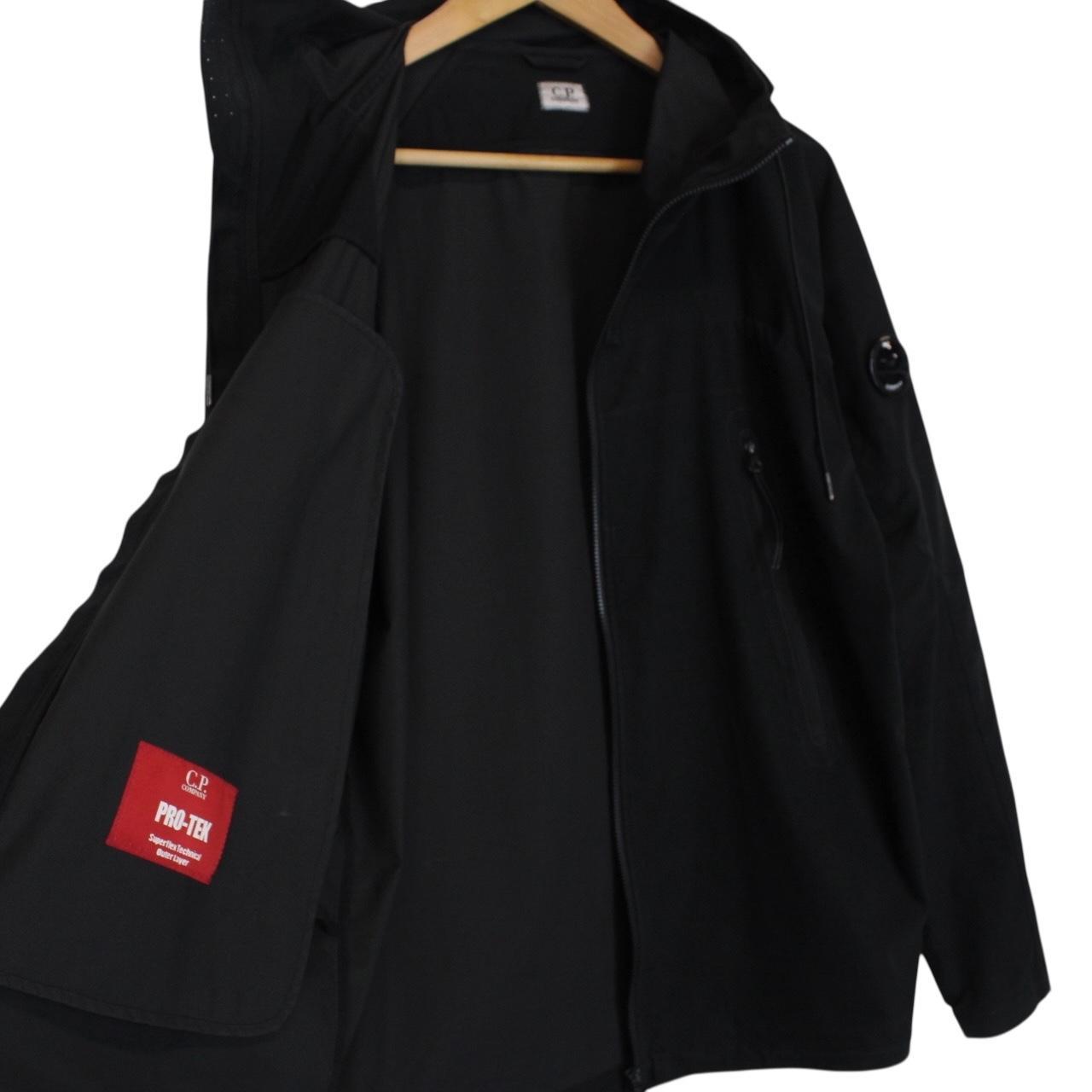 CP Company Pro-Tek Black Full Zip Waterproof Lens Jacket