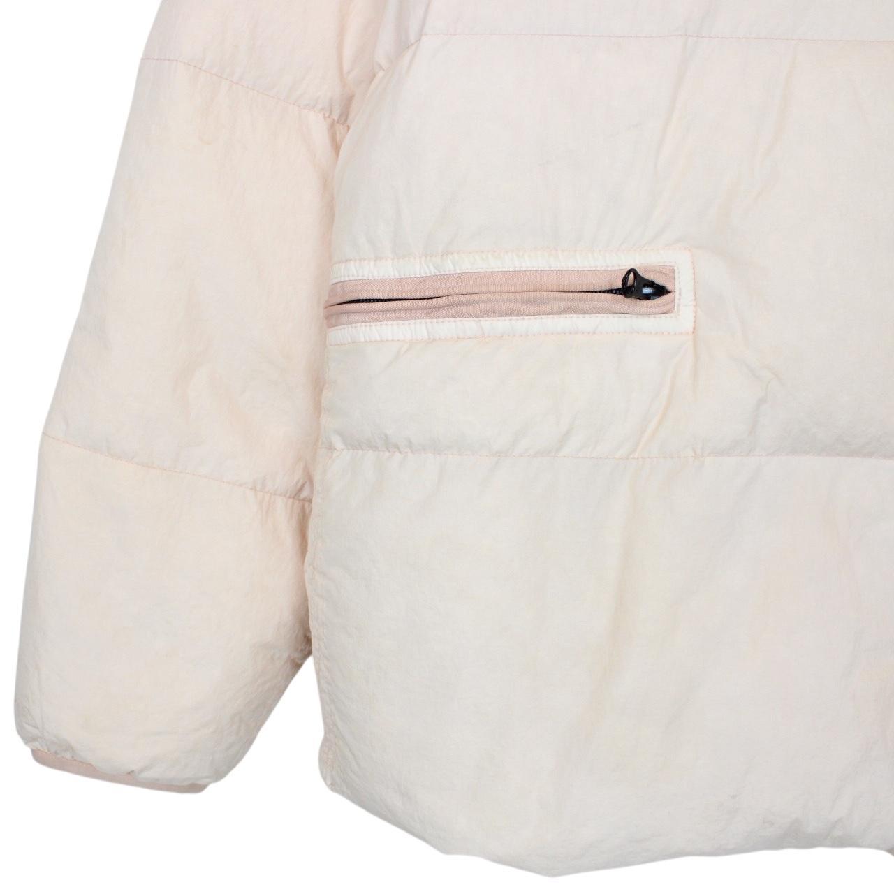 Stone Island AW 2022 Peach Orange Garment Dyed Crinkle Reps R-NY Down Puffer